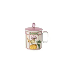 Becher mit Henkel mit Deckel