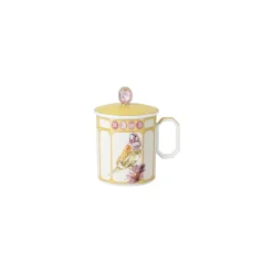 Becher mit Henkel mit Deckel
