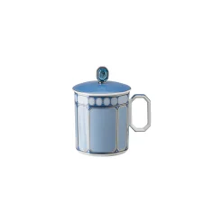Becher mit Henkel mit Deckel