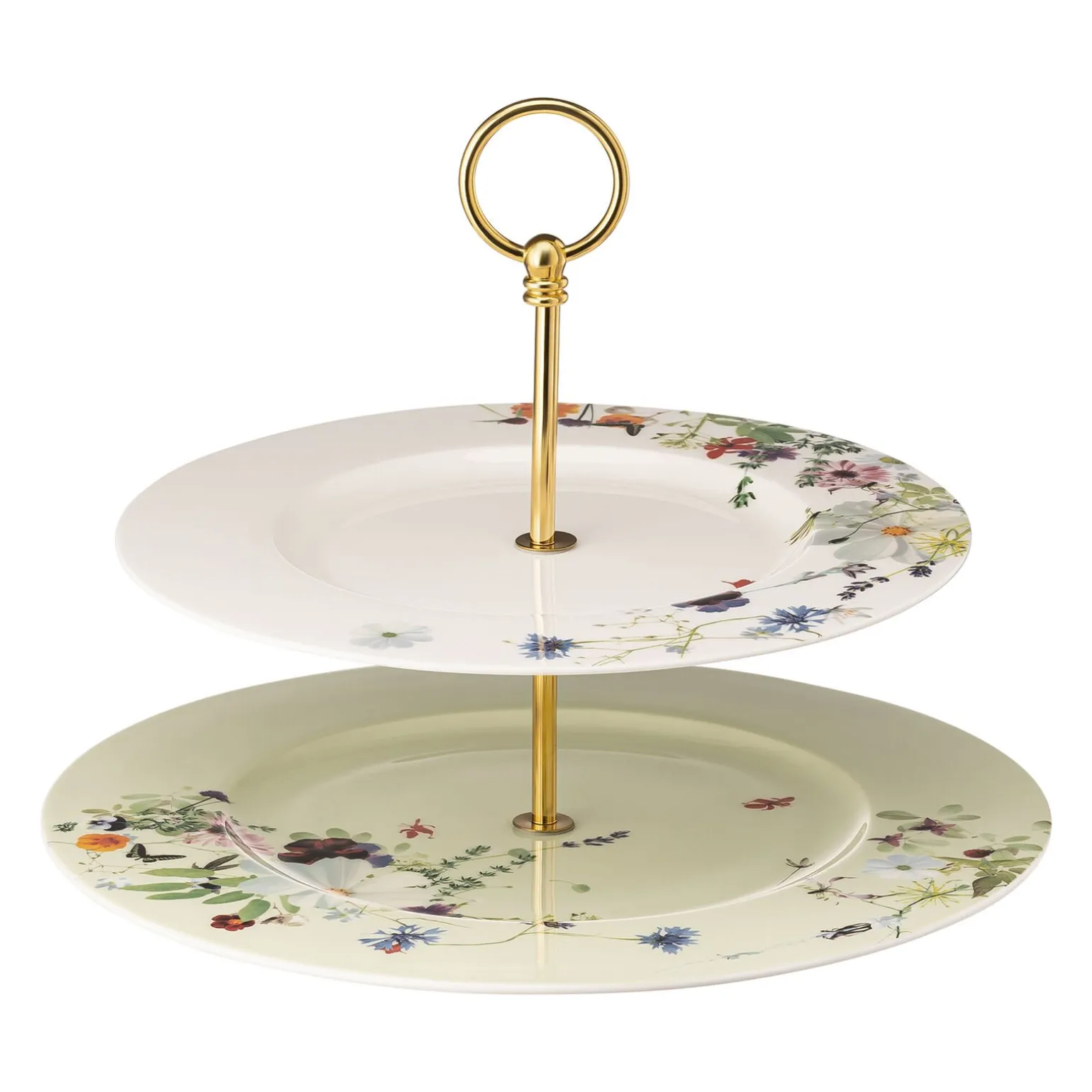 Etagere 2-tlg. mit Fahnentellern
